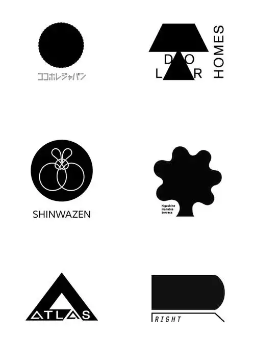 logo设计简约几何图形创意标志设计