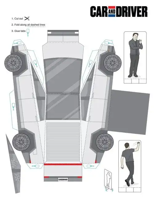 忠实还原「破窗」现场!最新版 cybertruck 3d 纸模型免费下载 diy
