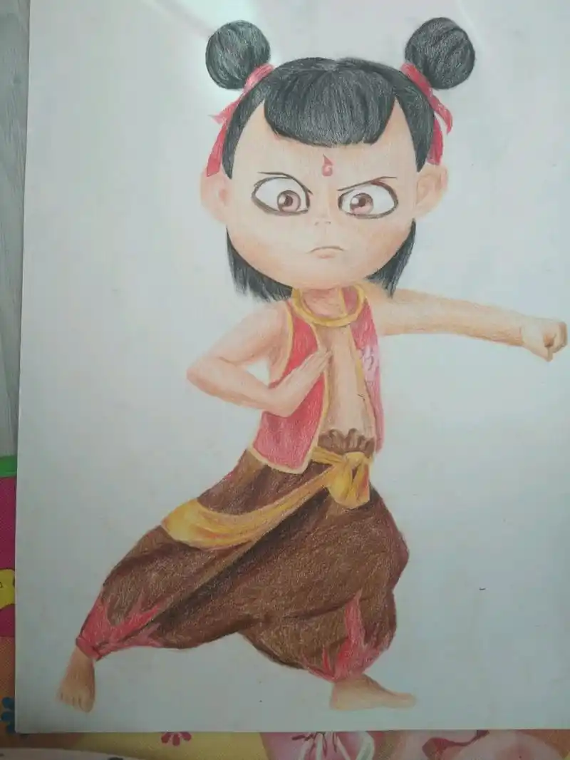 哪吒之魔童降世 彩铅画