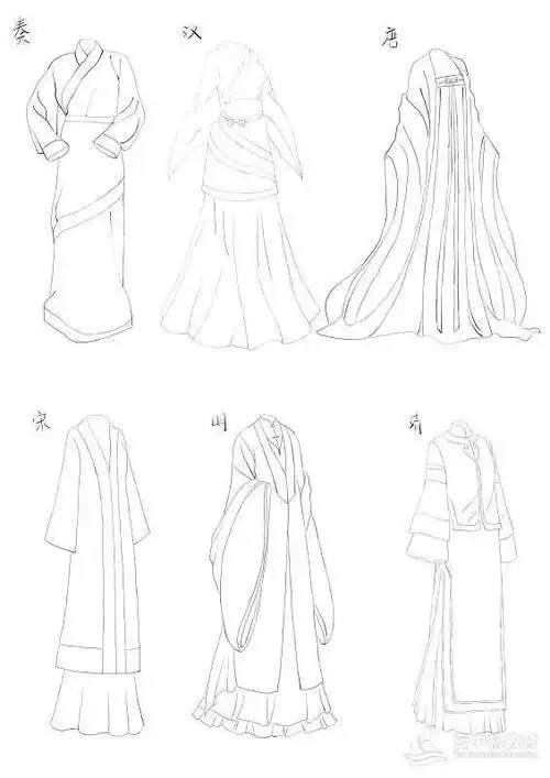 古风简笔画教程学习简笔画教程古装衣服简笔画古装小哥哥简笔画步骤择