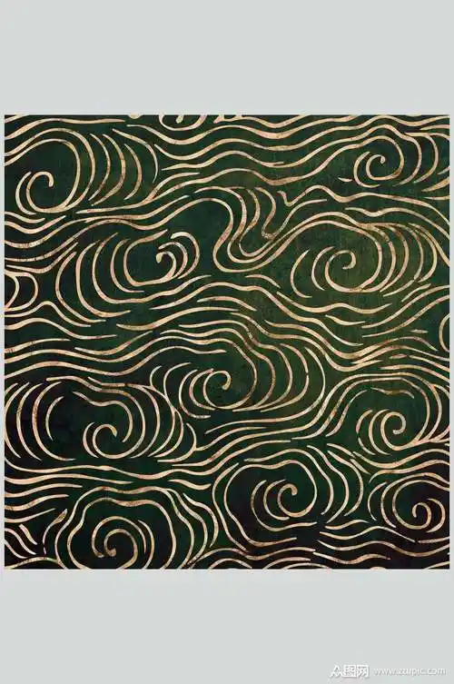 经典中式海浪底纹背景素材图片