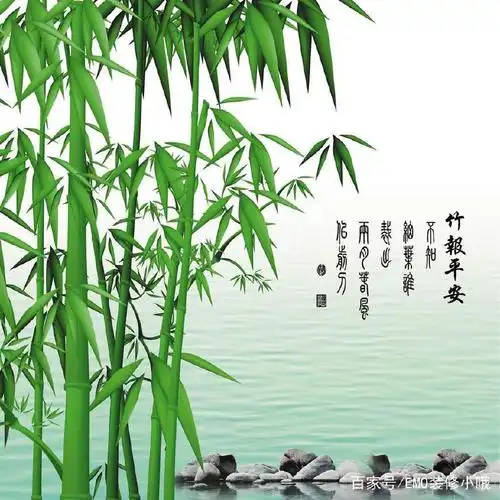 3,竹报平安图:正所谓"花开富贵,竹报平安",自古以来竹子都有平安吉祥