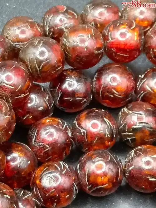 清代老琥珀手链