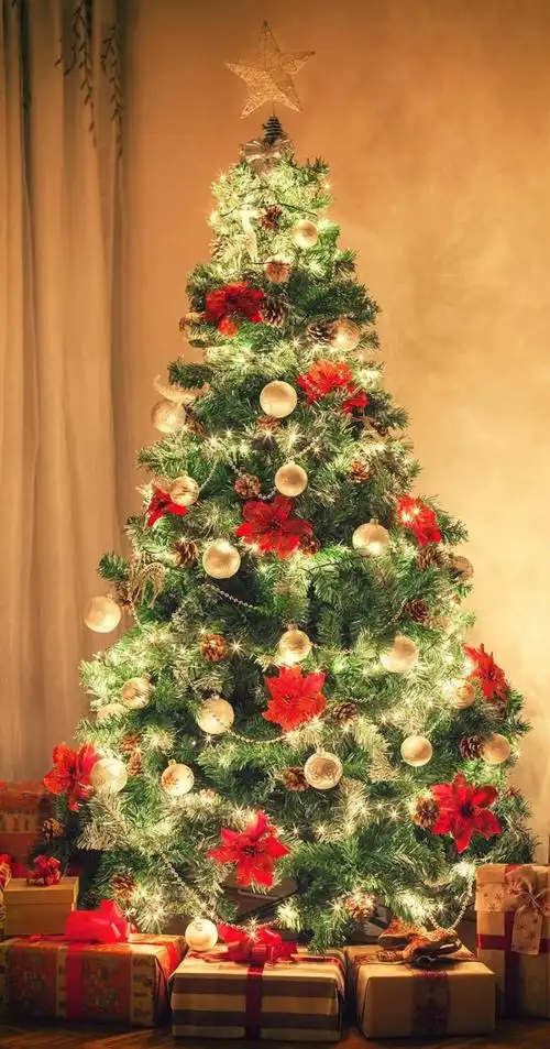 浪漫唯美的圣诞树,高清图片,摄影-回车图片