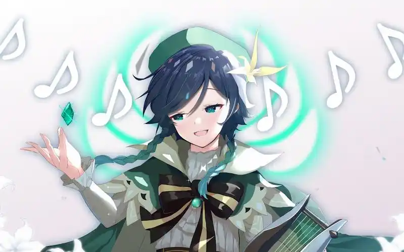 原神动态壁纸4k温迪风神巴巴托斯