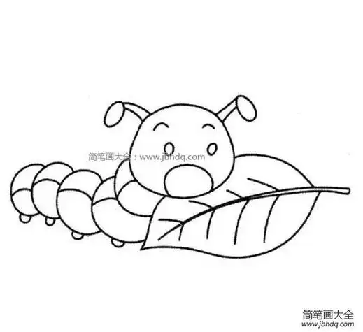 卡通蚕宝宝简笔画图片