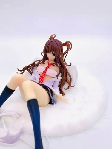 国产特质版 深崎暮人软体双马尾天海杏 软胸校服坐姿手办礼品