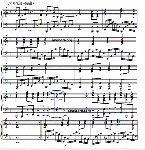 一条大河钢琴谱,一条大河钢琴谱网,一条大河钢琴谱大全,虫虫钢琴谱