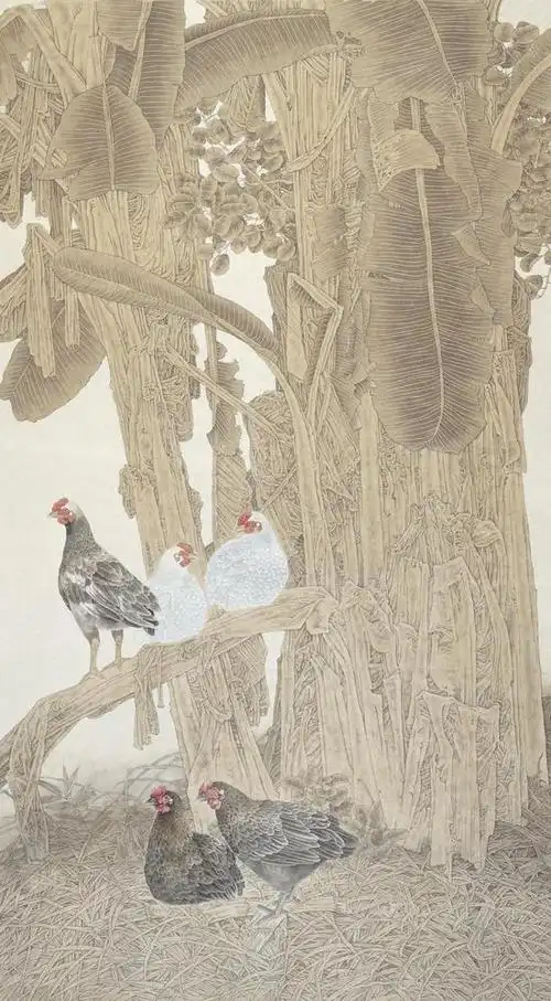 简析崔佳丽的工笔花鸟:春晓清风 文禽妙境