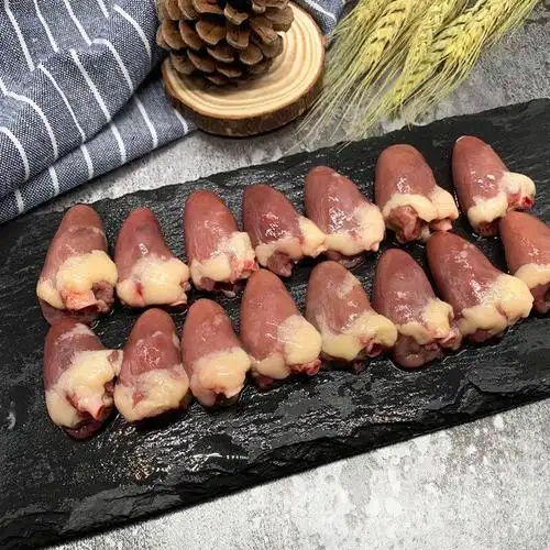 新鲜冷冻 生鸡心卤味油炸烧烤串串食材 鸡心 鸡杂 鸡内脏 烧烤 家庭4