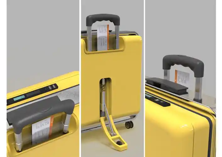 为学生设计的一款创意行李箱可当学习桌