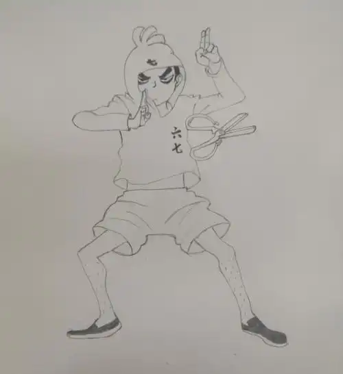 刺客伍六七铅笔画