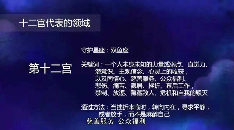 第十二宫的含义