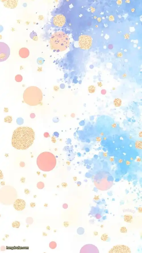 带有金色小点点的作文集背景图片免费下载-红豆饭小学生简笔画大全