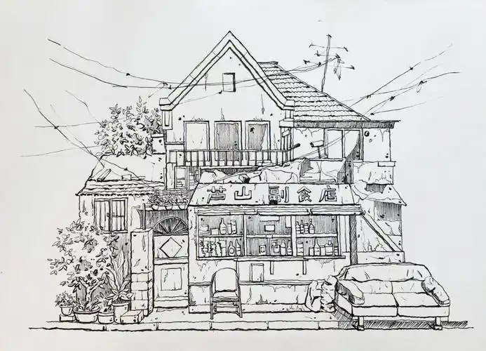 都是原创,07不可擅自商用,临摹需标出处最喜欢画的就是钢笔淡彩的