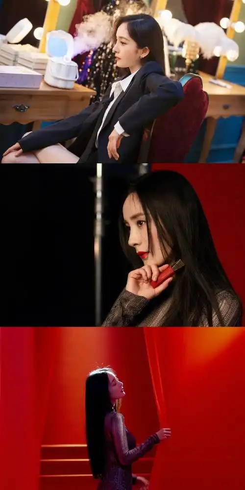 杨幂不定期掉落花絮图#杨幂2021年花絮图合集甜美温柔,酷飒御姐,堪