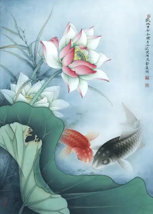 李晓明工笔荷花作品选(上)