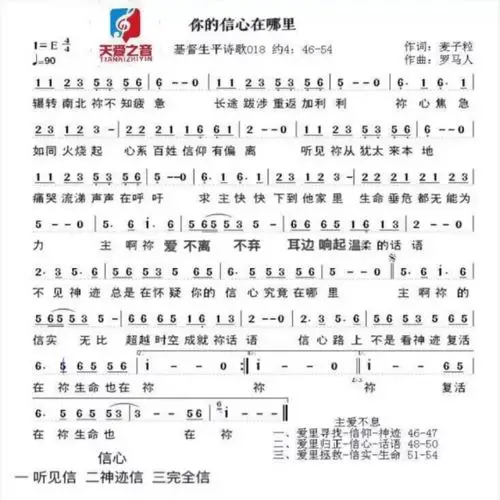 你的信心在哪里【有旋】