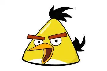 如何画黄色愤怒的小鸟