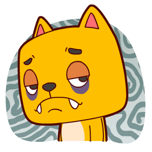 疲倦猫表情——翔通动漫