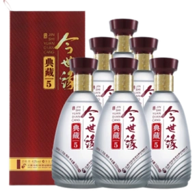 今世缘 典藏5 浓香型/幽雅醇厚型 白酒 42度 500ml*6瓶 整箱装 - 价格