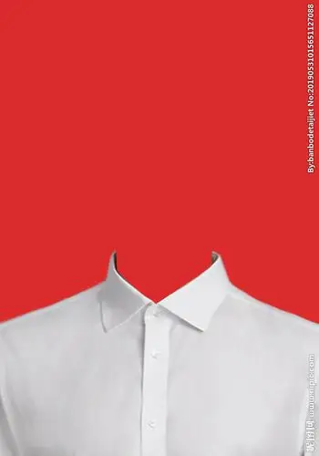 红底证件照男女衬衫背景图图片