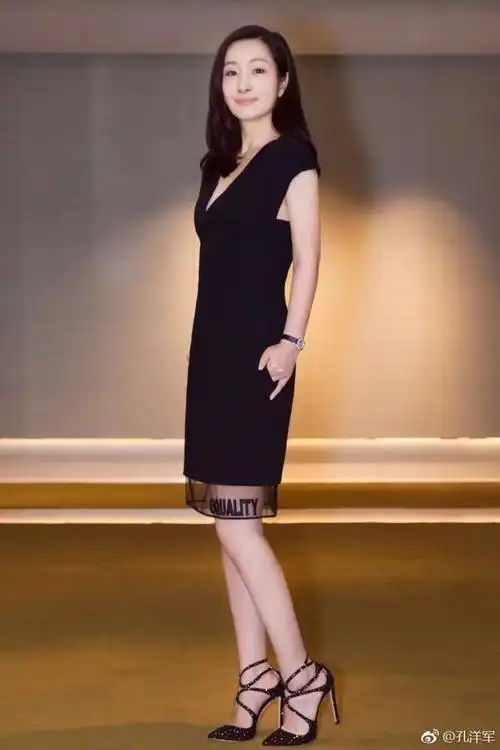 组图:秦海璐近照曝光 一身黑裙优雅知性气质出众