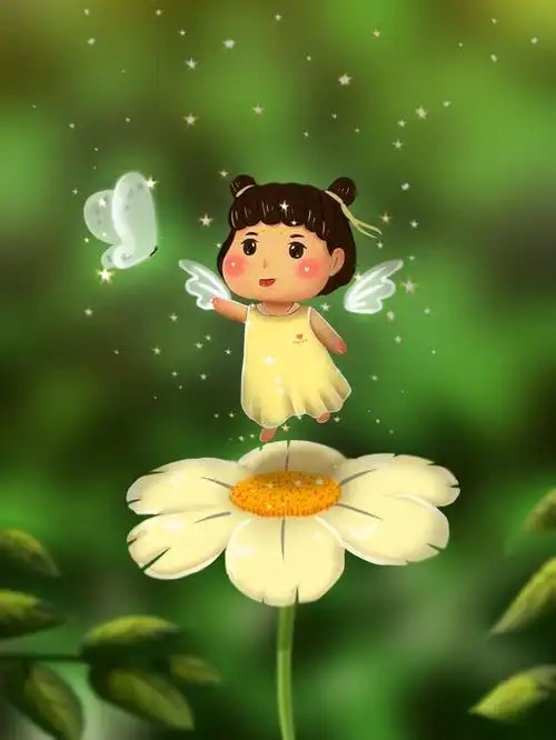 小精灵可爱插画