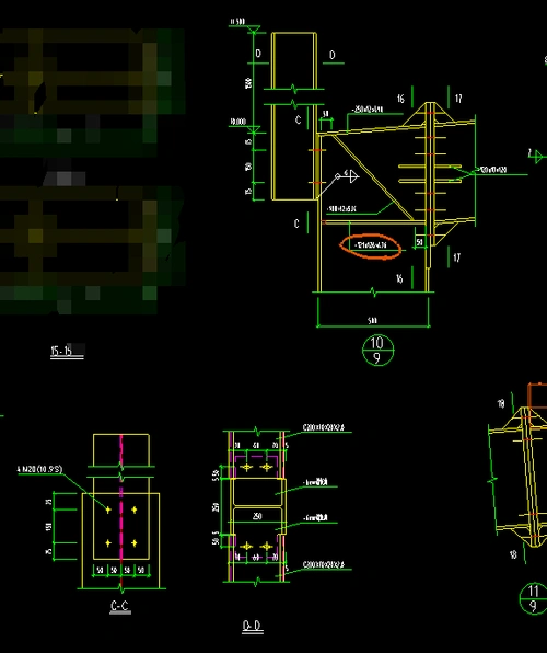 求前辈们告知钢柱上的女儿墙dd剖面图是什么样子的实在想象不出来了