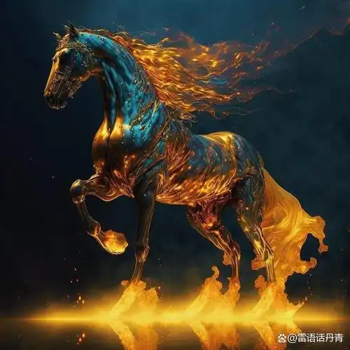 绘画之马:骏影飞扬,霸气凌空恣驰骋