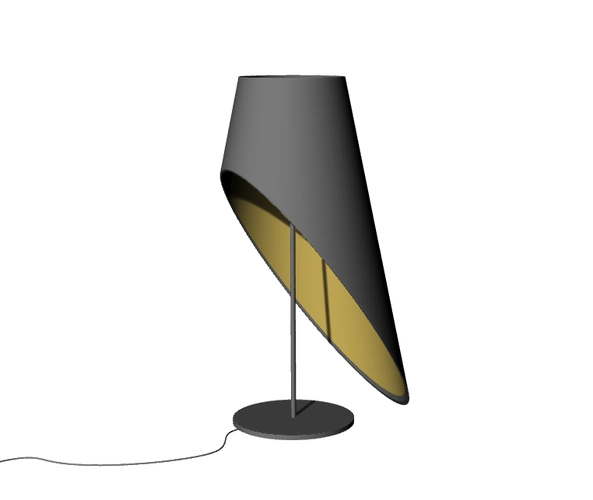 简易抽象台灯3d模型建模渲染犀牛rhinoc4d设计素材