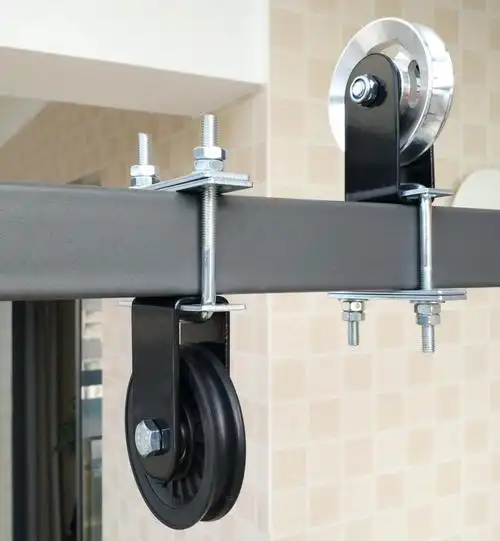 方管固定轴承滑轮静音吊自制diy高位下拉划船背健身器材承重轮 60毫米