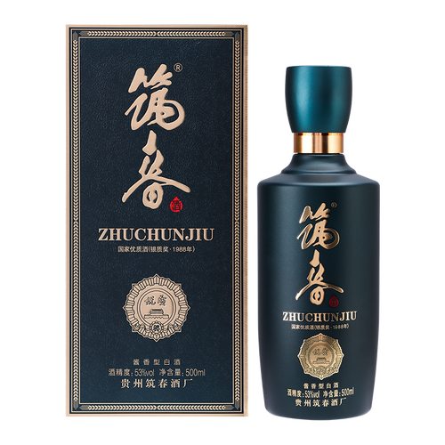 筑春贵州筑春 蓝钻 酱香型白酒 53度 500ml 单瓶装【年货送礼】