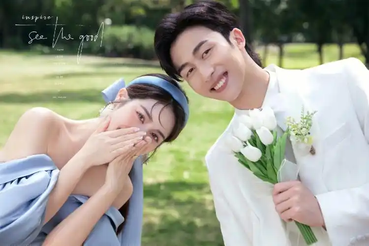 夏季森系小清新婚纱照