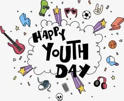 卡通手绘活力四射的海报