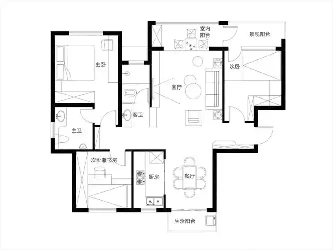 邻居家的平面图和我改的户型