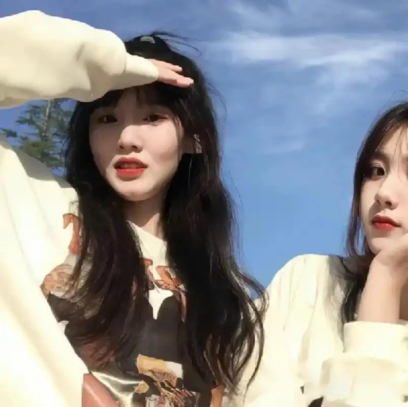 二人闺蜜头像(真人)