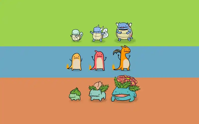 精灵宝可梦丑萌可爱风桌面壁纸