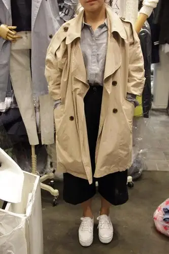 韩国东大门衣服春装 简约 风衣h03260133