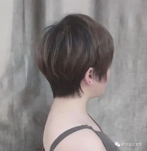剃后边短发
