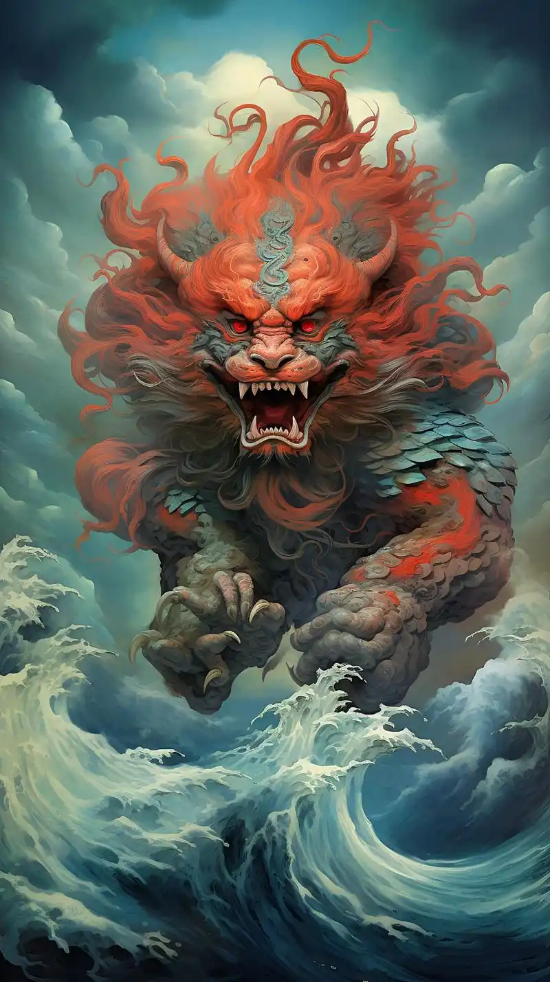 来来来一次看个够,山海经神兽之麒麟篇#山海 - 抖音