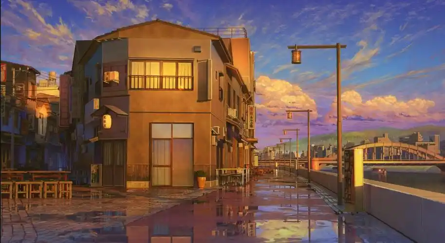 日漫动漫街道高清动态壁纸|平面-其他-动漫|教程|那个女孩说 - 原创文