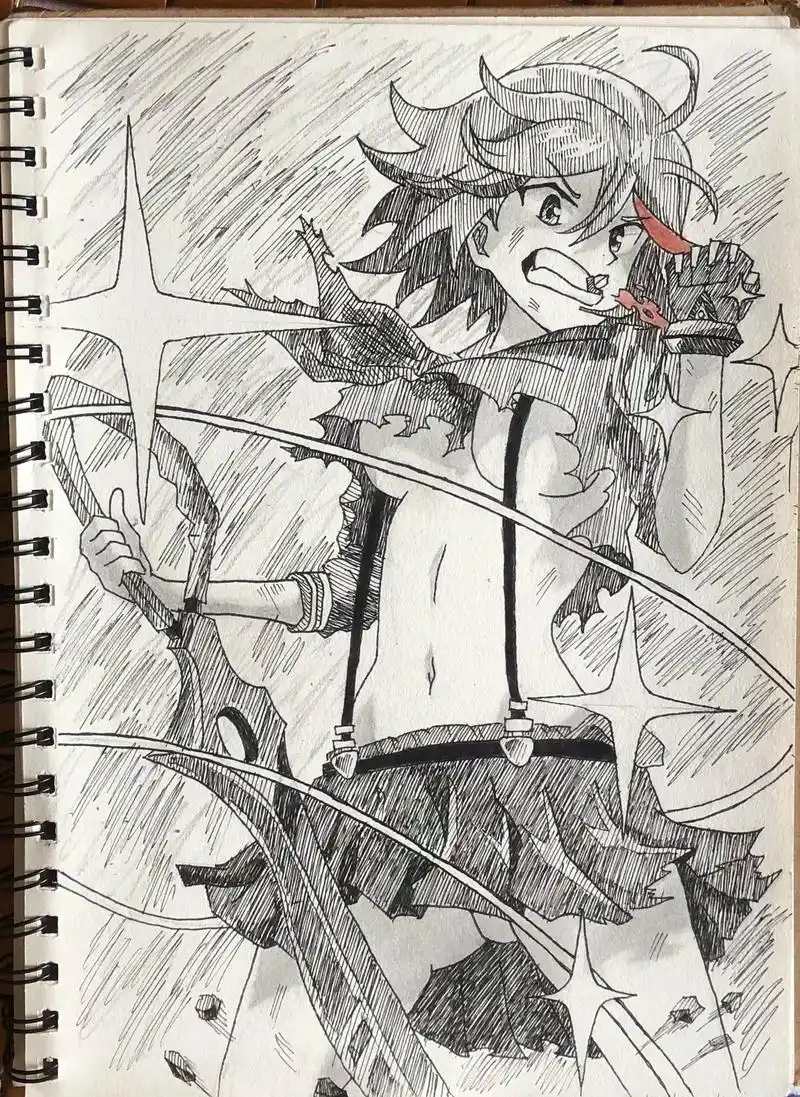 人衣一体,神衣鲜血!#热门 #儿童画 #斩服少女 #缠流子 - 抖音