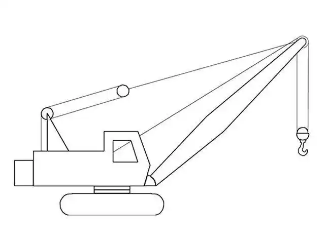 吊车简笔画