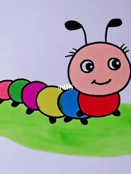 画可爱毛毛虫