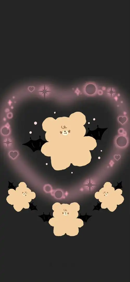 可爱插画情侣壁纸 #爱心壁纸##少女心壁纸##情侣壁纸##小清新壁纸