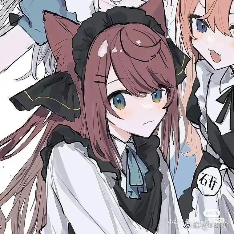 动漫三人闺蜜头像#优质