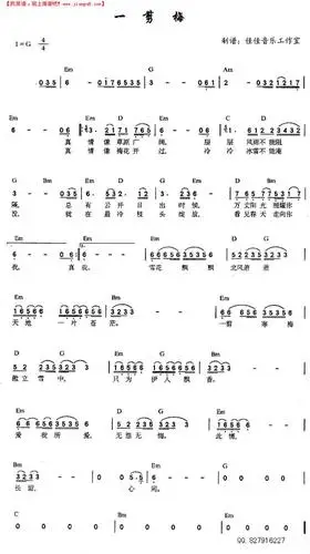 一剪梅电子琴谱