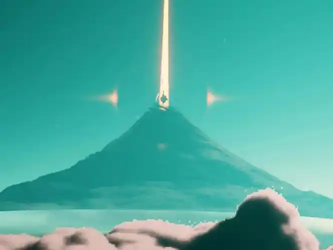 【深蓝7815光遇空镜】是全新色调的伊甸山远景~ 光遇九色鹿季地图