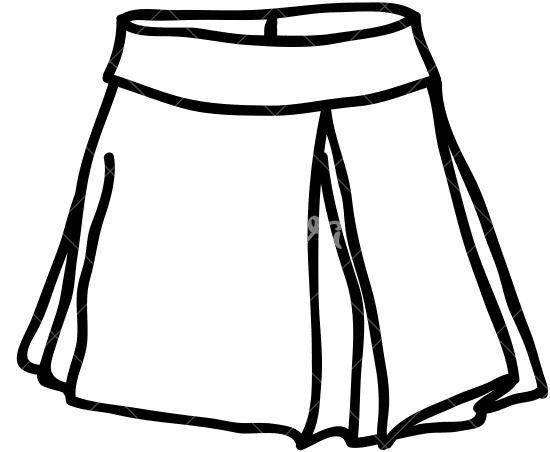 tennisskirtillustration